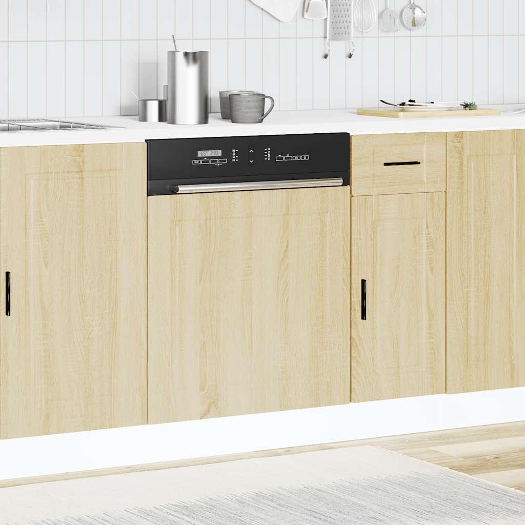 Panel para lavavajillas Porto 45x1,5x57 cm madera contrachapada roble sonoma