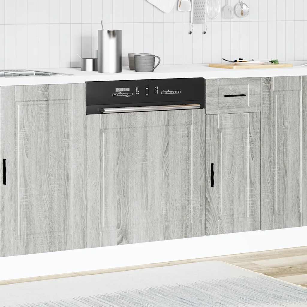 Panel para lavavajillas Porto 45x1,5x57 cm madera contrachapada roble sonoma