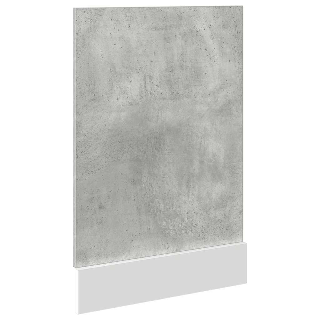 Panel para lavavajillas "Lyon" gris hormigón 45x3x67 cm