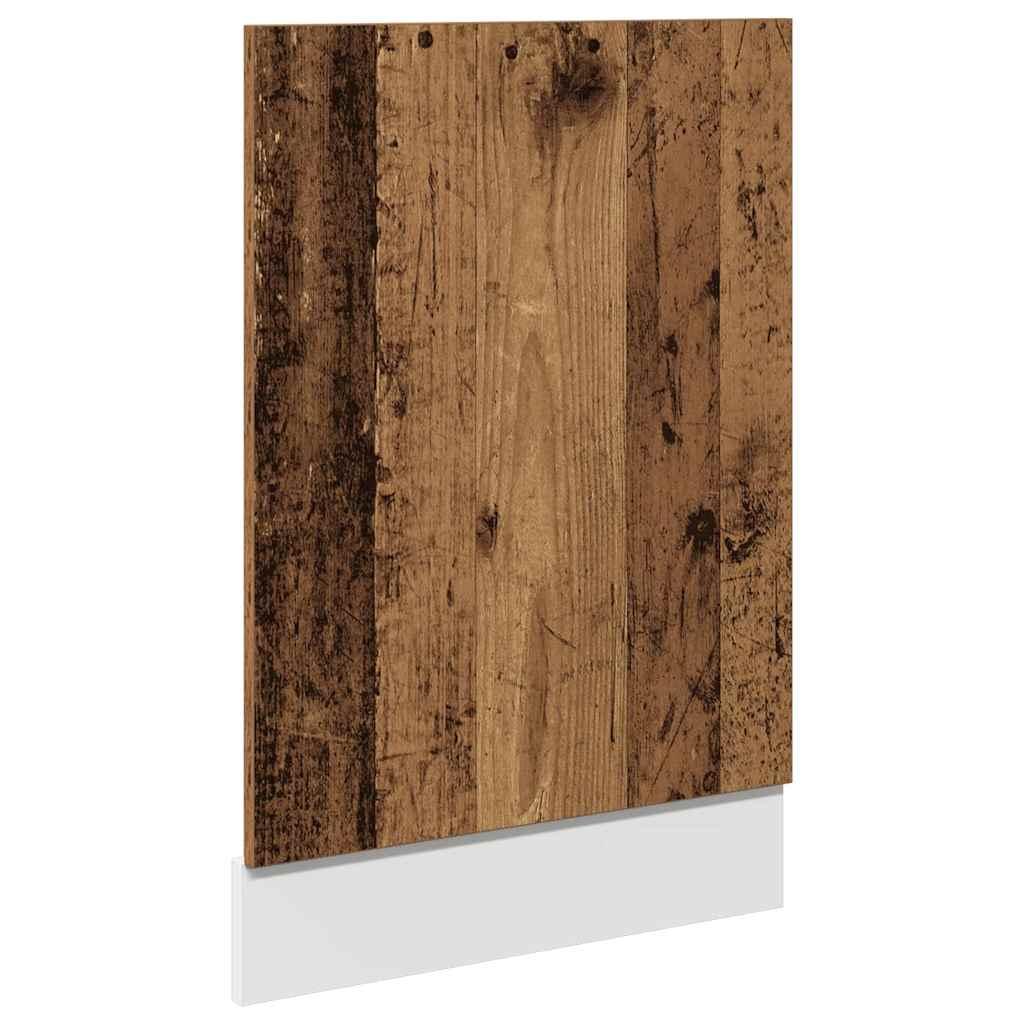 Panel para lavavajillas Lyon de madera vieja 45x3x67 cm