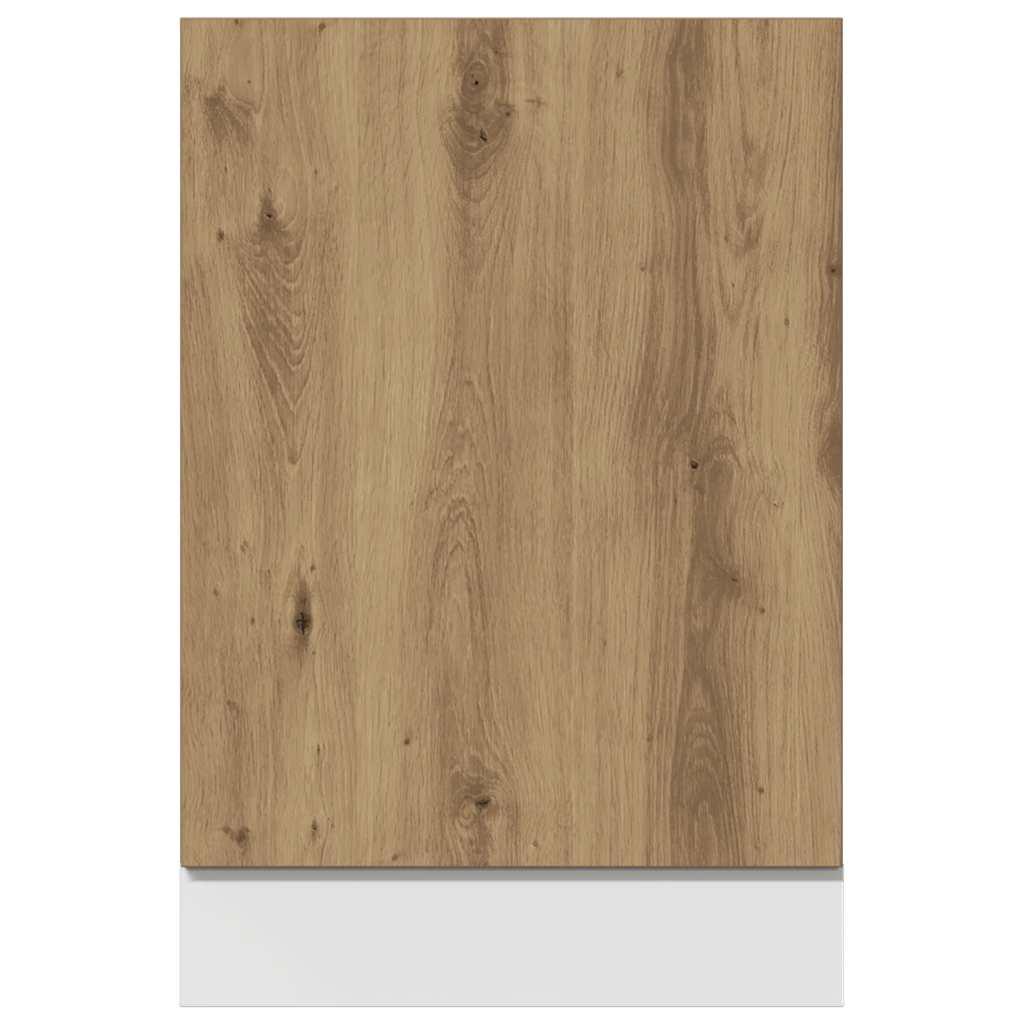 Panel para lavavajillas "Lyon" roble artesanal 60x1,5x67 cm madera de ingeniería