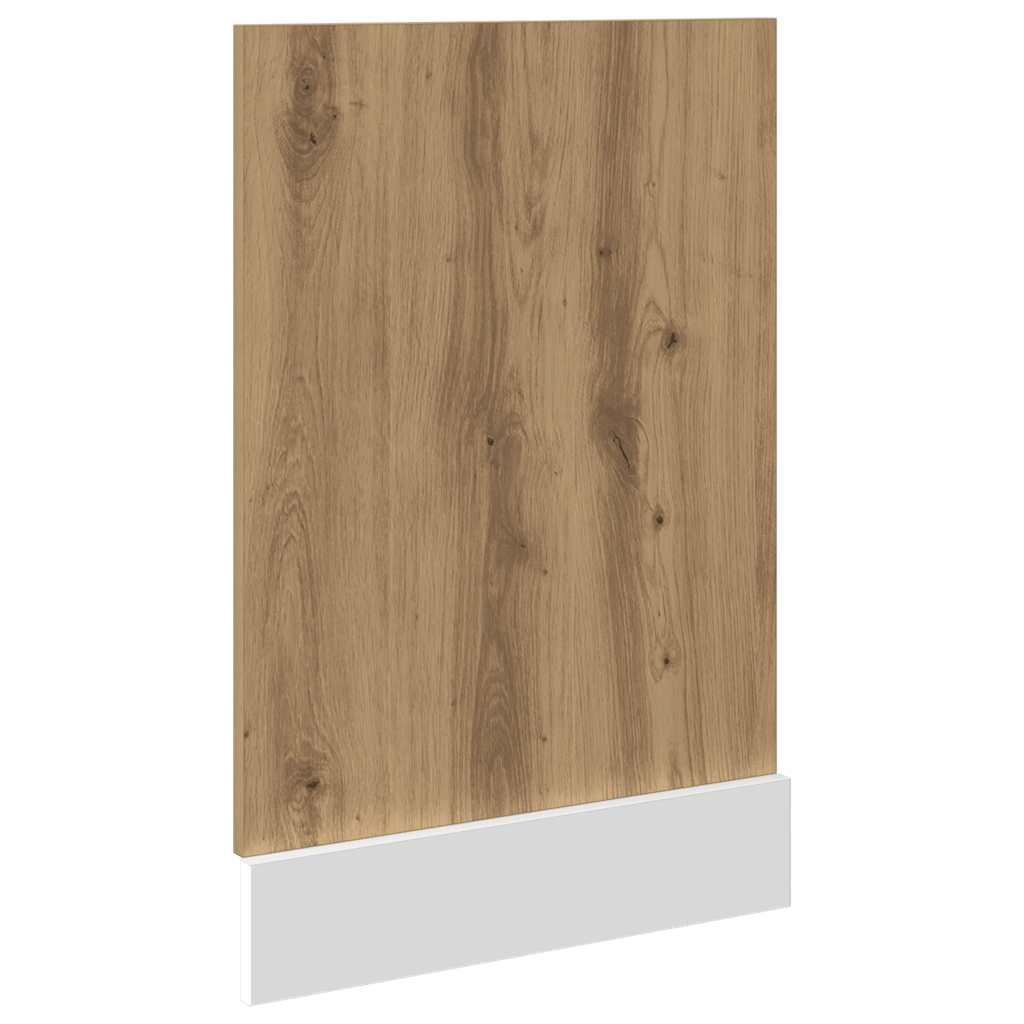 Panel para lavavajillas "Lyon" roble artesanal 60x1,5x67 cm madera de ingeniería