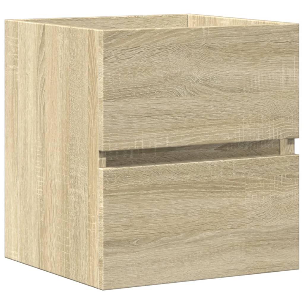 Armario de lavabo madera de ingeniería roble Sonoma 59x37x59 cm