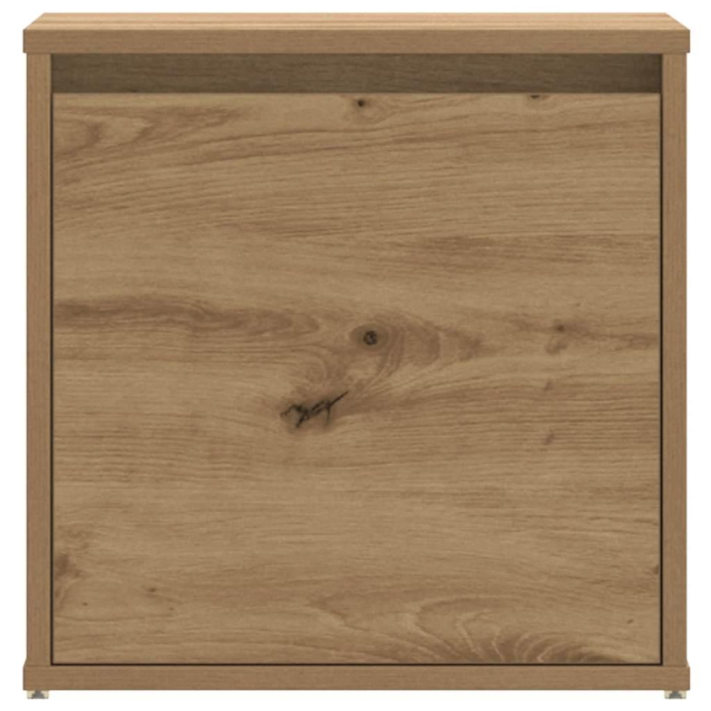 Cajón taburete madera ingeniería roble artesanal 40,5x40x40 cm