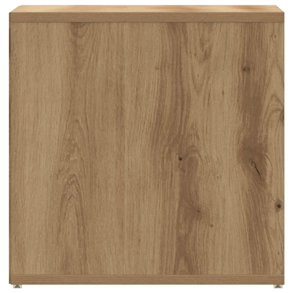 Cajón taburete madera ingeniería roble artesanal 40,5x40x40 cm