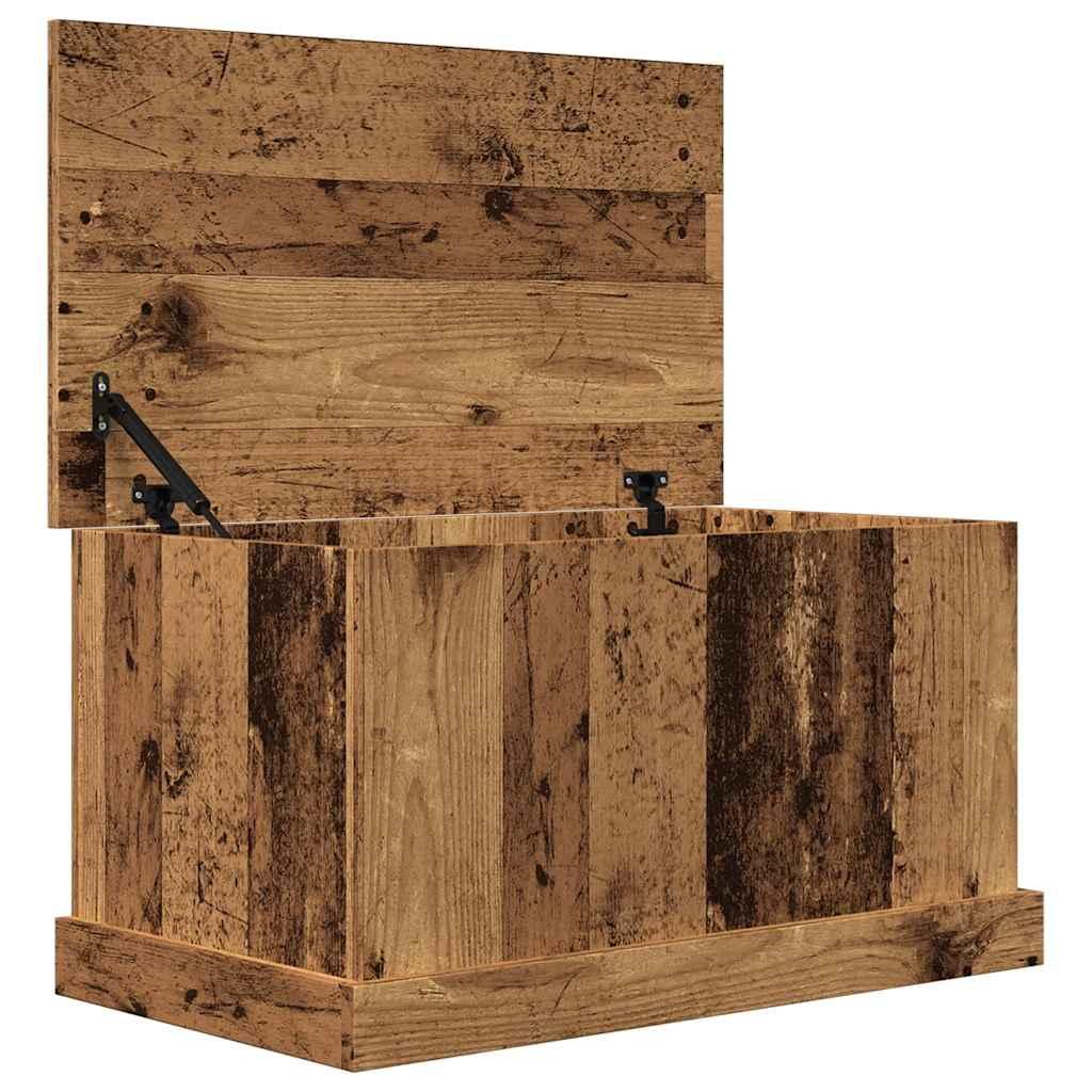 Caja de almacenaje madera de ingeniería envejecida