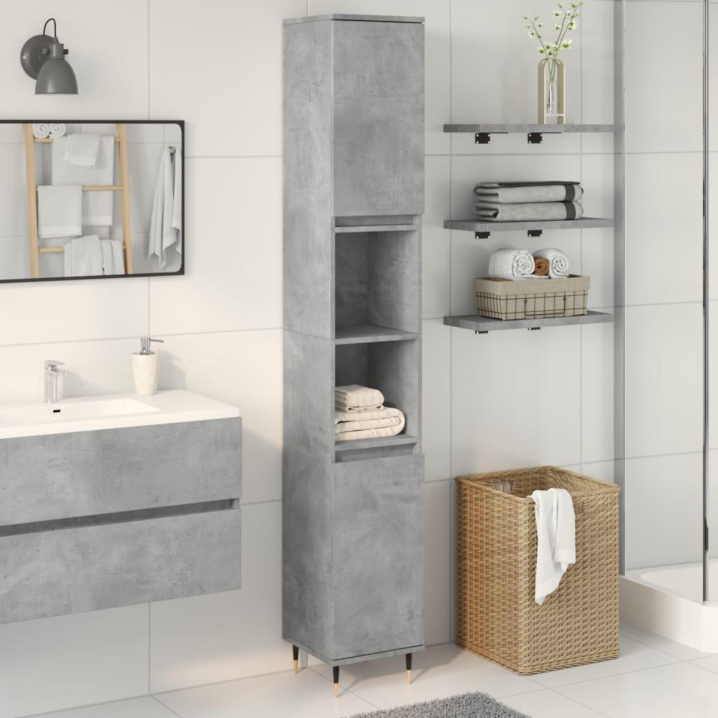 Armario de baño madera contrachapada hormigón