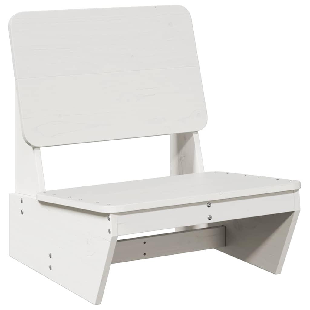 Sillas de jardín 2 uds madera maciza pino blanco 61,5x53x71 cm