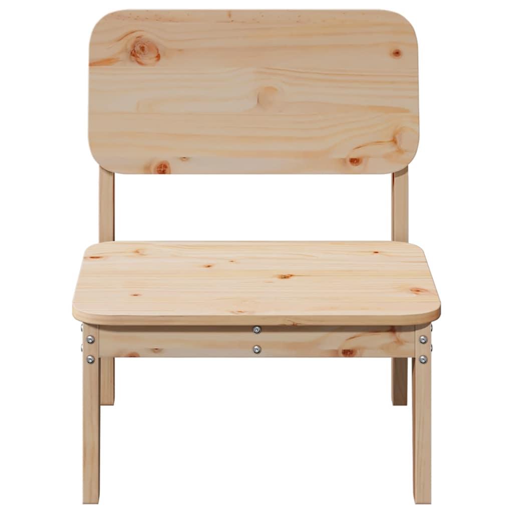 Sillas de jardín 2 uds madera maciza pino blanco 61,5x53x71 cm