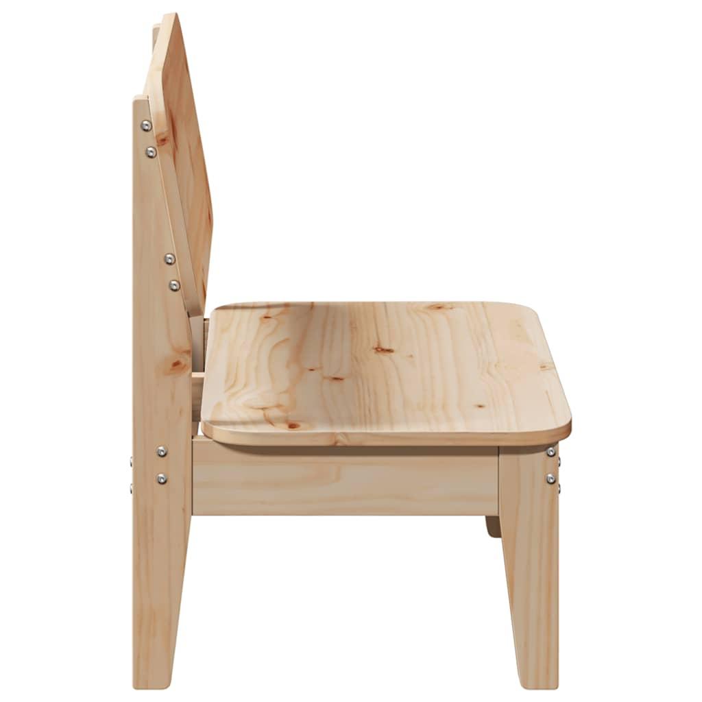 Sillas de jardín 2 uds madera maciza pino blanco 61,5x53x71 cm