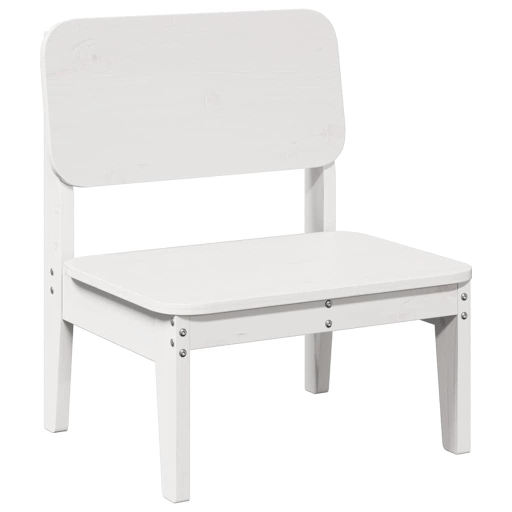 Sillas de jardín 2 uds madera maciza pino blanco 61,5x53x71 cm