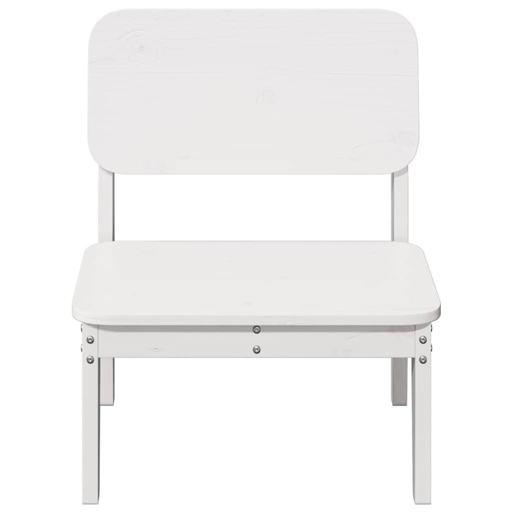 Sillas de jardín 2 uds madera maciza pino blanco 61,5x53x71 cm