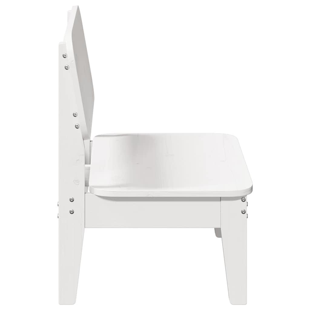 Sillas de jardín 2 uds madera maciza pino blanco 61,5x53x71 cm
