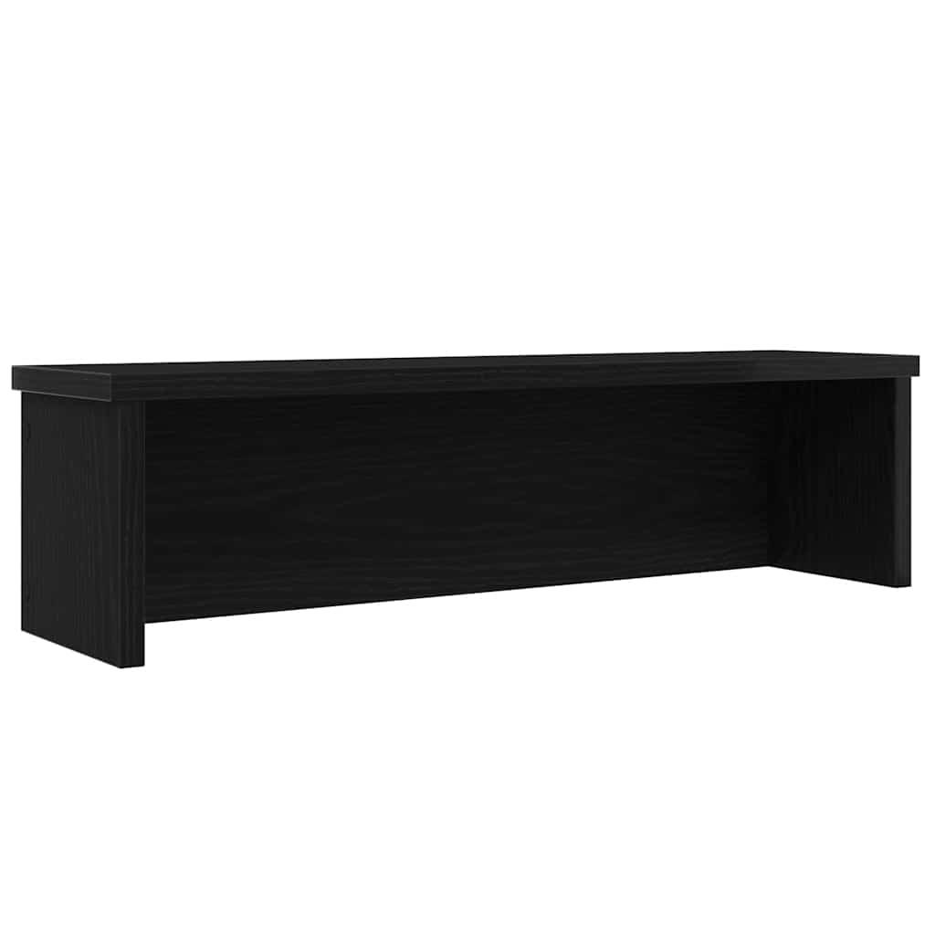 Estantería cocina apilable madera ingeniería negra 50x15x16 cm