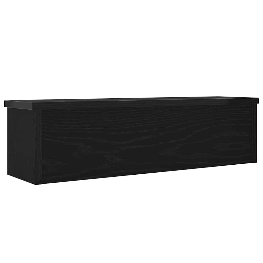 Estantería cocina apilable madera ingeniería negra