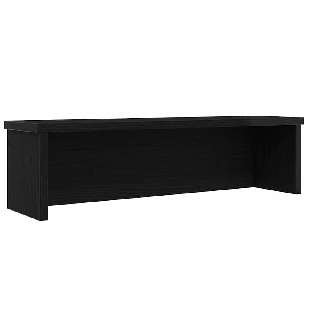 Estantería cocina apilable madera ingeniería negra 60x15x16 cm