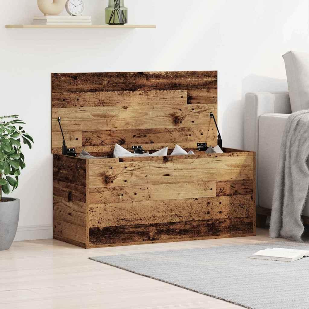 Caja de Almacenamiento Madera envejecida