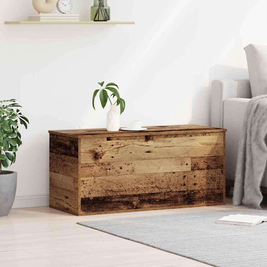 Caja de Almacenamiento Madera envejecida