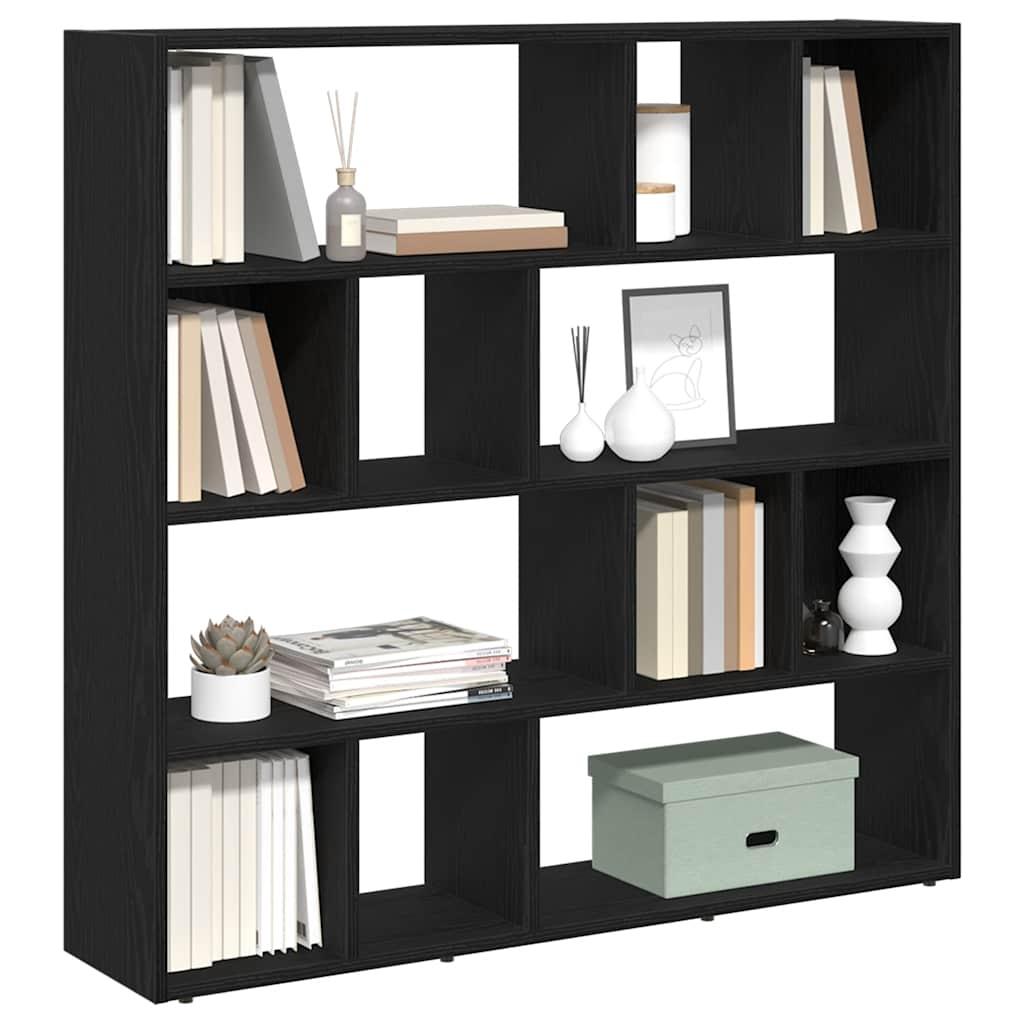 Librería/Separador de ambientes Roble negro 105x24x102 cm