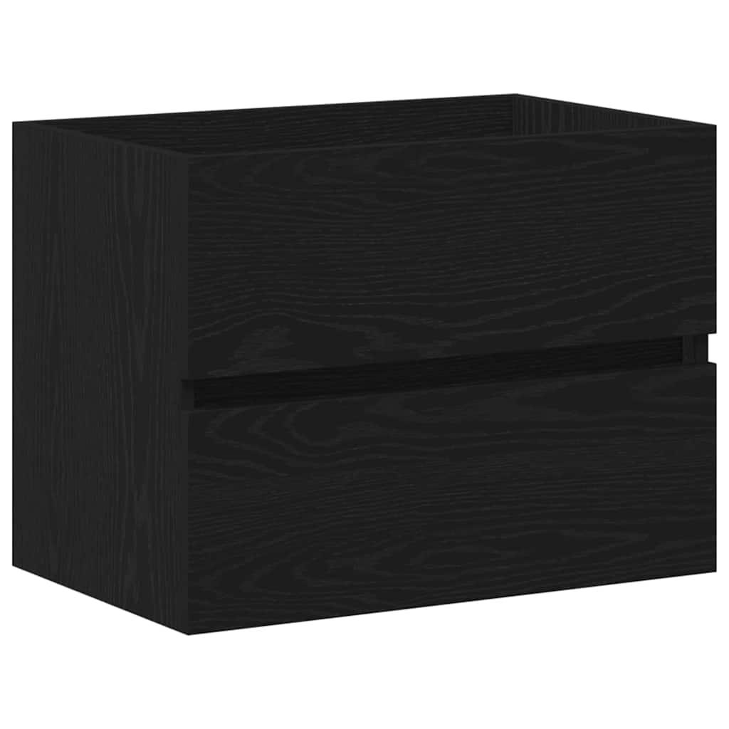 Mueble de Cuarto de Baño Marrón y Negro 38 x 33,5 x 160 cm