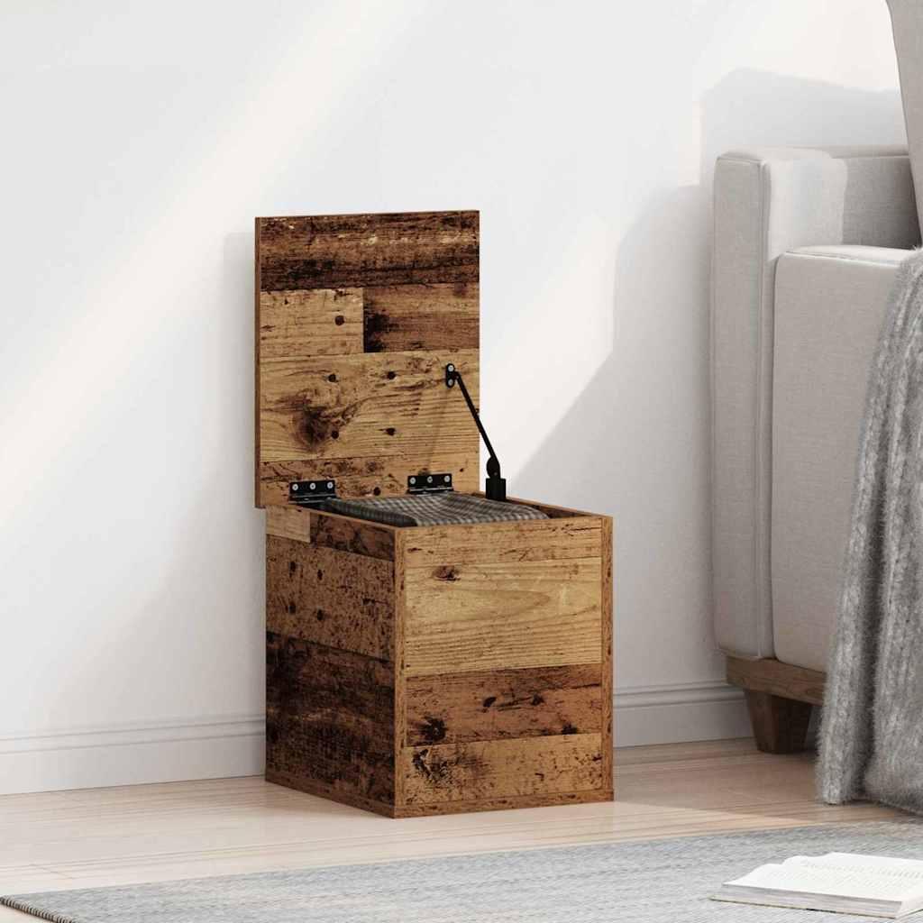 Caja de Almacenamiento Madera envejecida