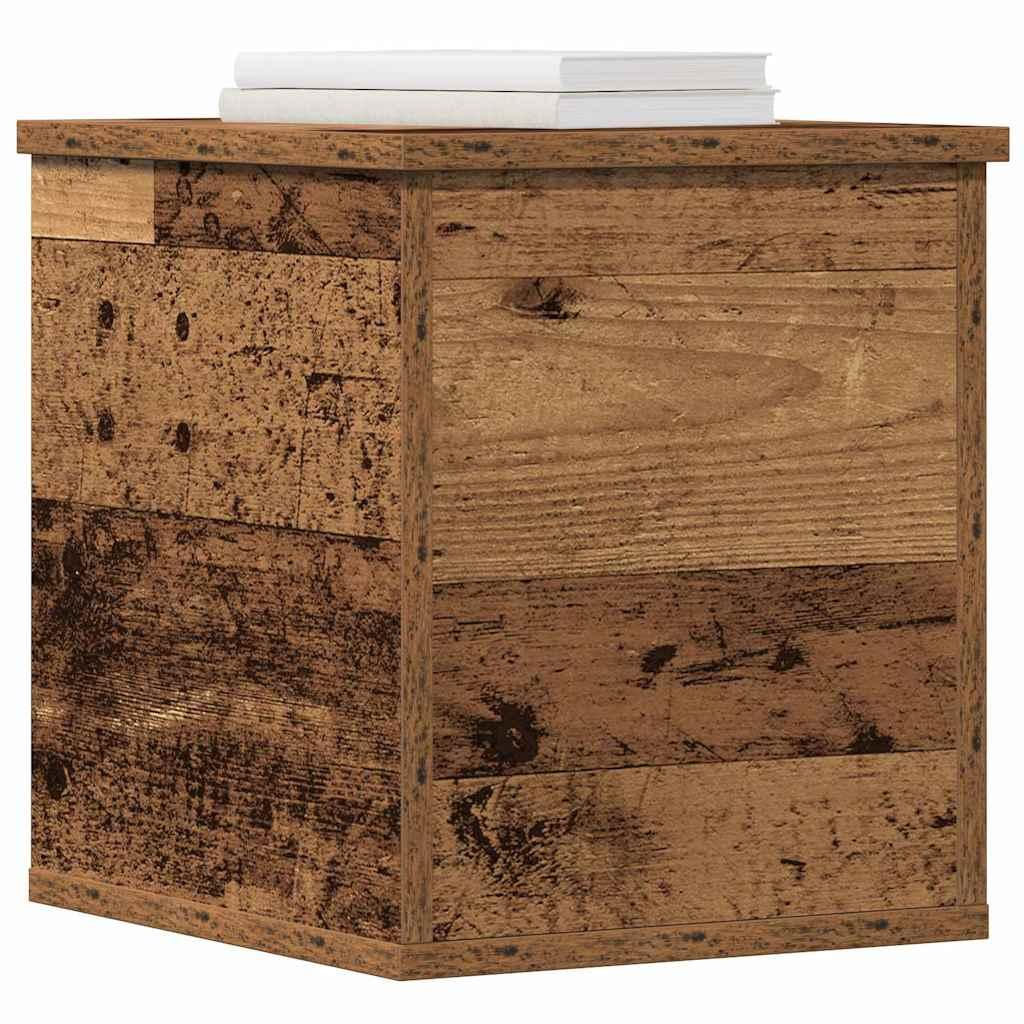 Caja de Almacenamiento Madera envejecida