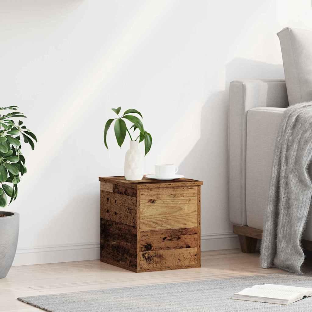 Caja de Almacenamiento Madera envejecida