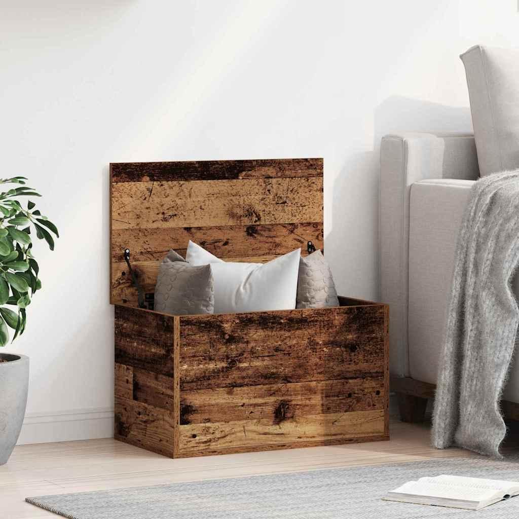 Caja de Almacenamiento Madera envejecida