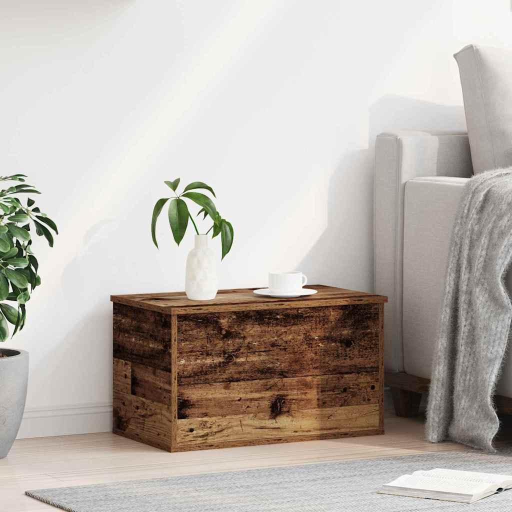 Caja de Almacenamiento Madera envejecida