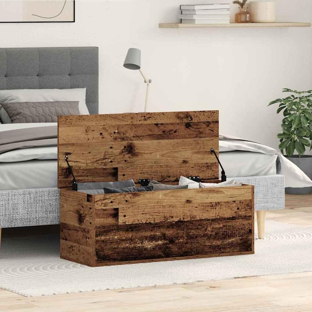 Caja de Almacenamiento Madera envejecida