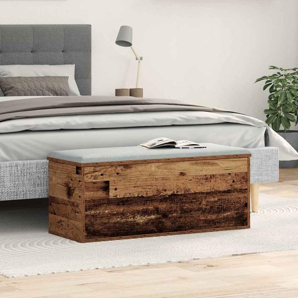 Caja de Almacenamiento Madera envejecida
