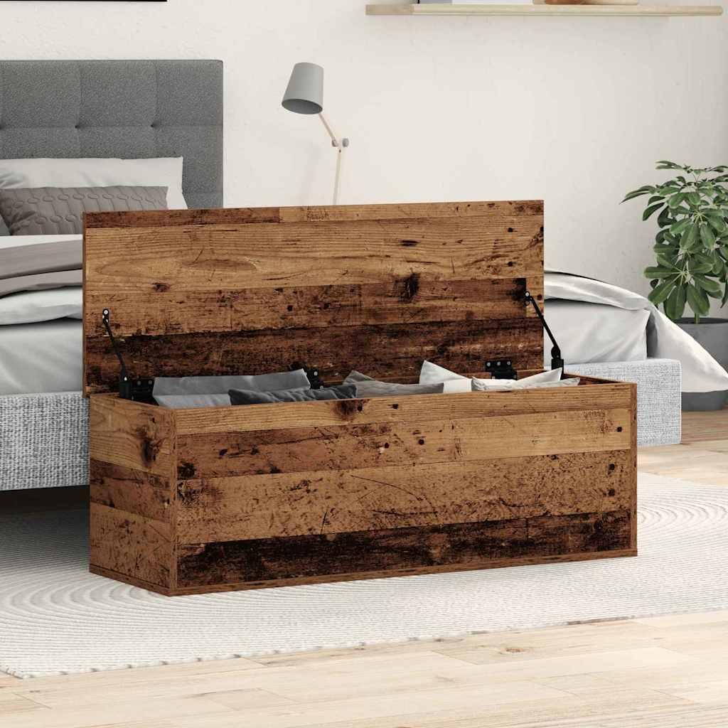 Caja de Almacenamiento Madera envejecida