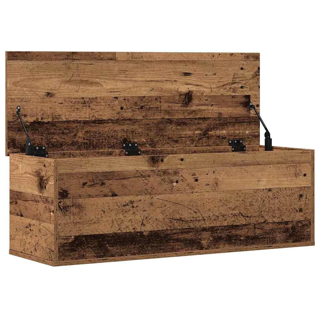 Caja de Almacenamiento Madera envejecida
