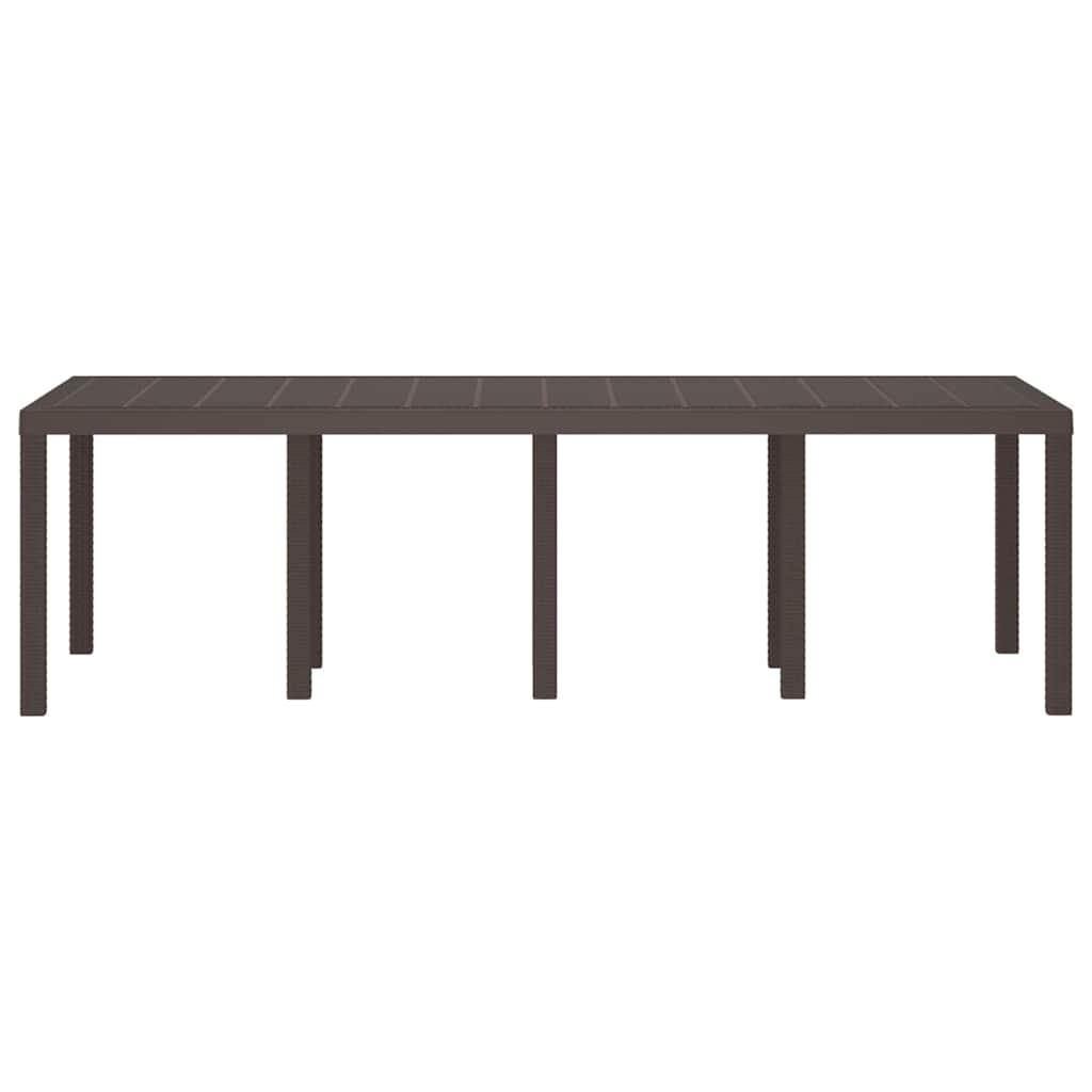 Mesa de Jardín 250 x 100 x 73 cm ratán sintético