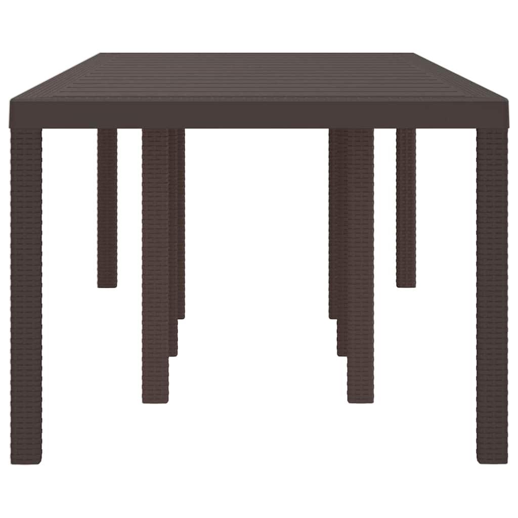 Mesa de Jardín 250 x 100 x 73 cm ratán sintético