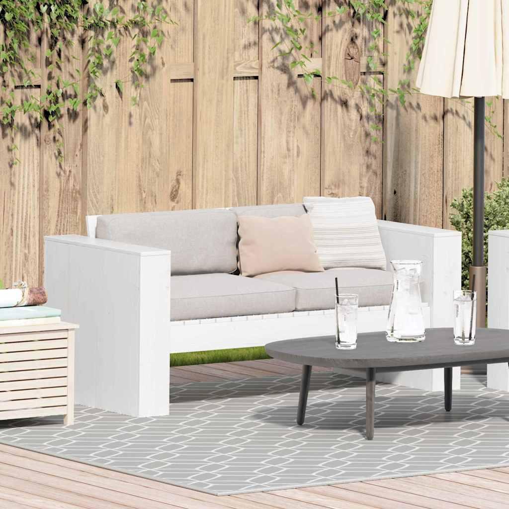 Sofá de jardín Natural 185,5 x 60 x 62 cm Madera de pino macizo