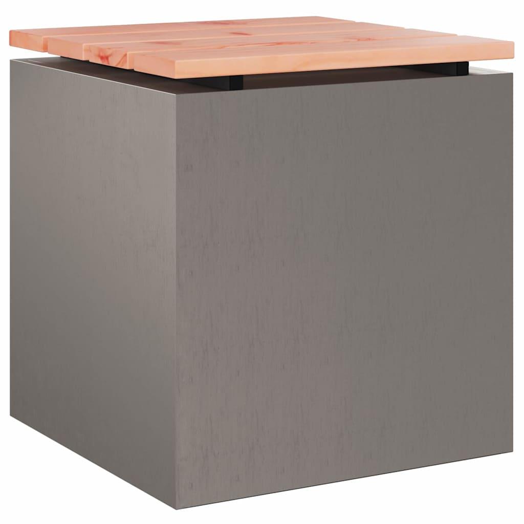 Banco de jardín 1 -Seater 60 x 40 x 43 cm Acero oxidado Oxidado