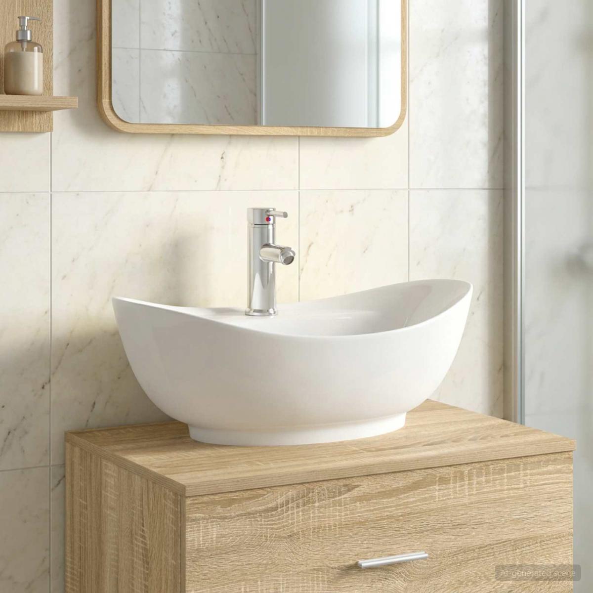 Lavabo de baño con grifo y desagüe Cromado