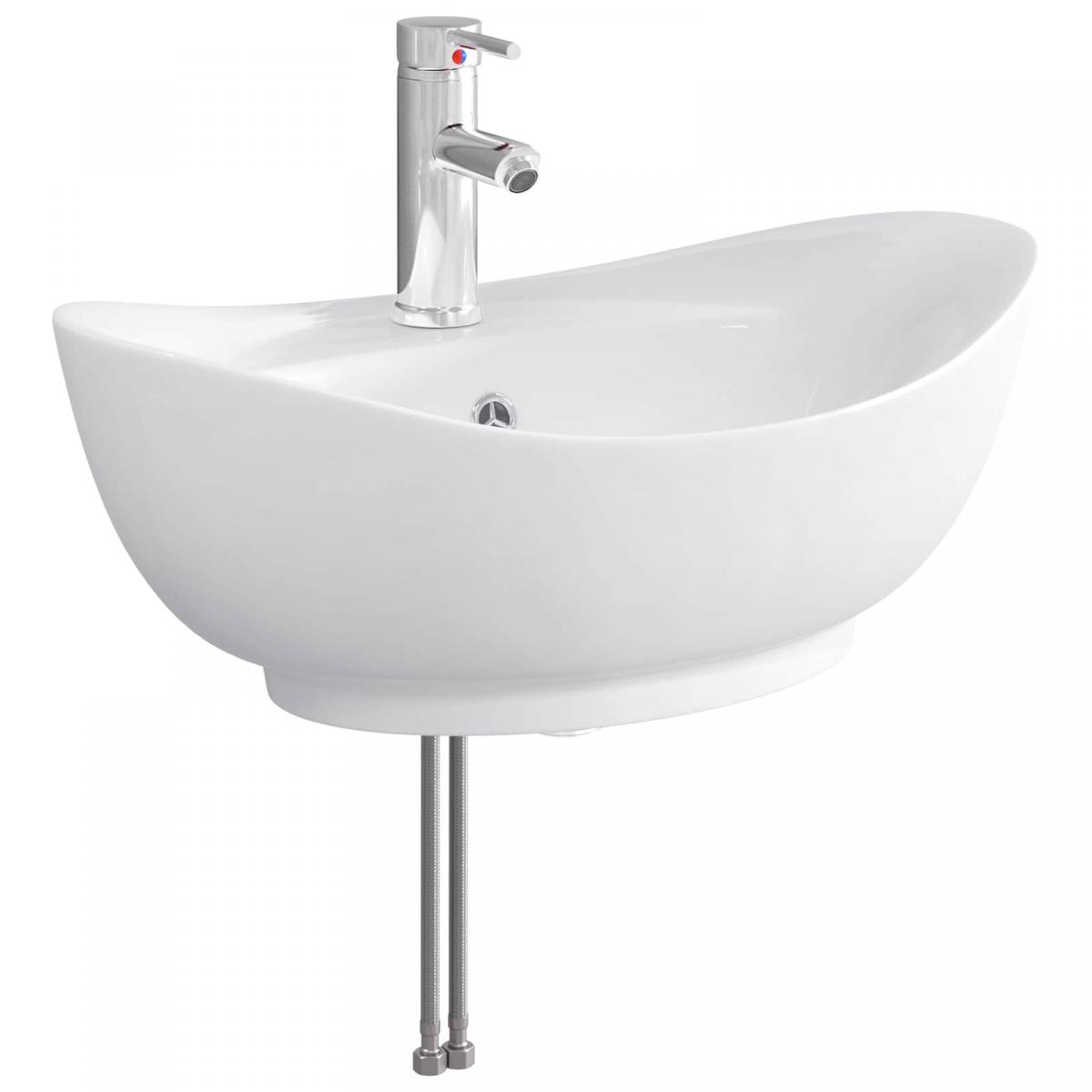 Lavabo de baño con grifo y desagüe Cromado