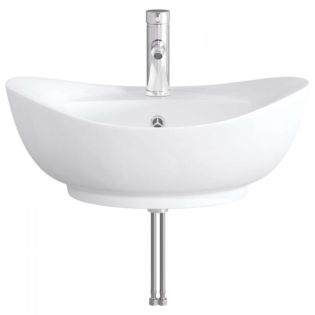Lavabo de baño con grifo y desagüe Cromado