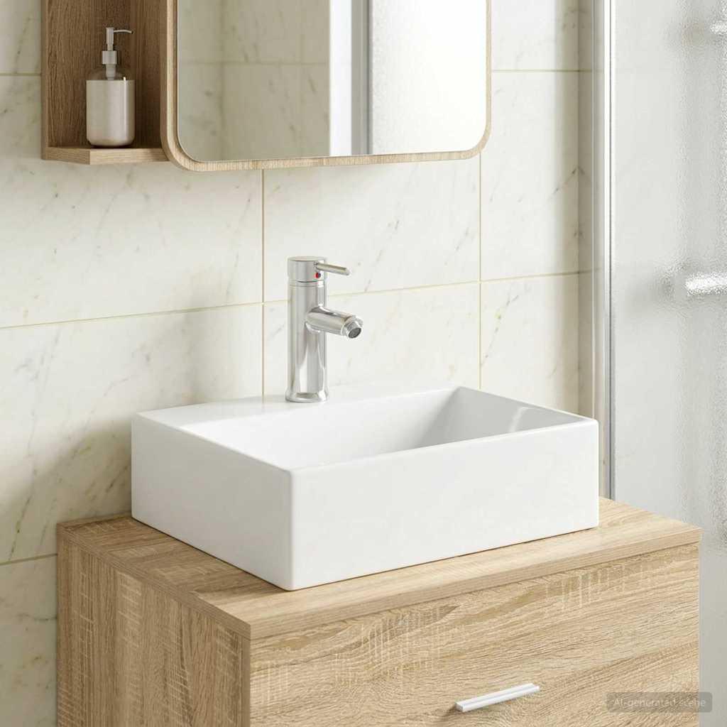 Lavabo de baño con grifo y desagüe Cromado