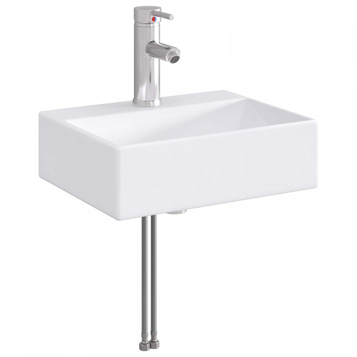 Lavabo de baño con grifo y desagüe Cromado