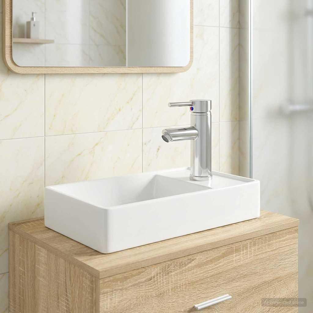 Lavabo de baño con grifo y desagüe Cromado