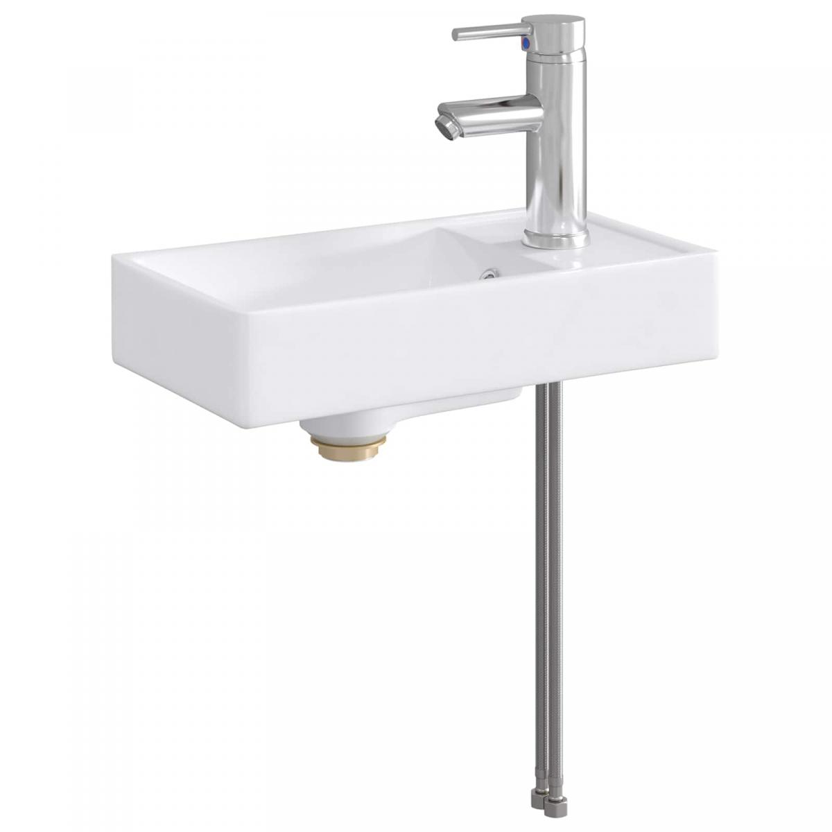 Lavabo de baño con grifo y desagüe Cromado