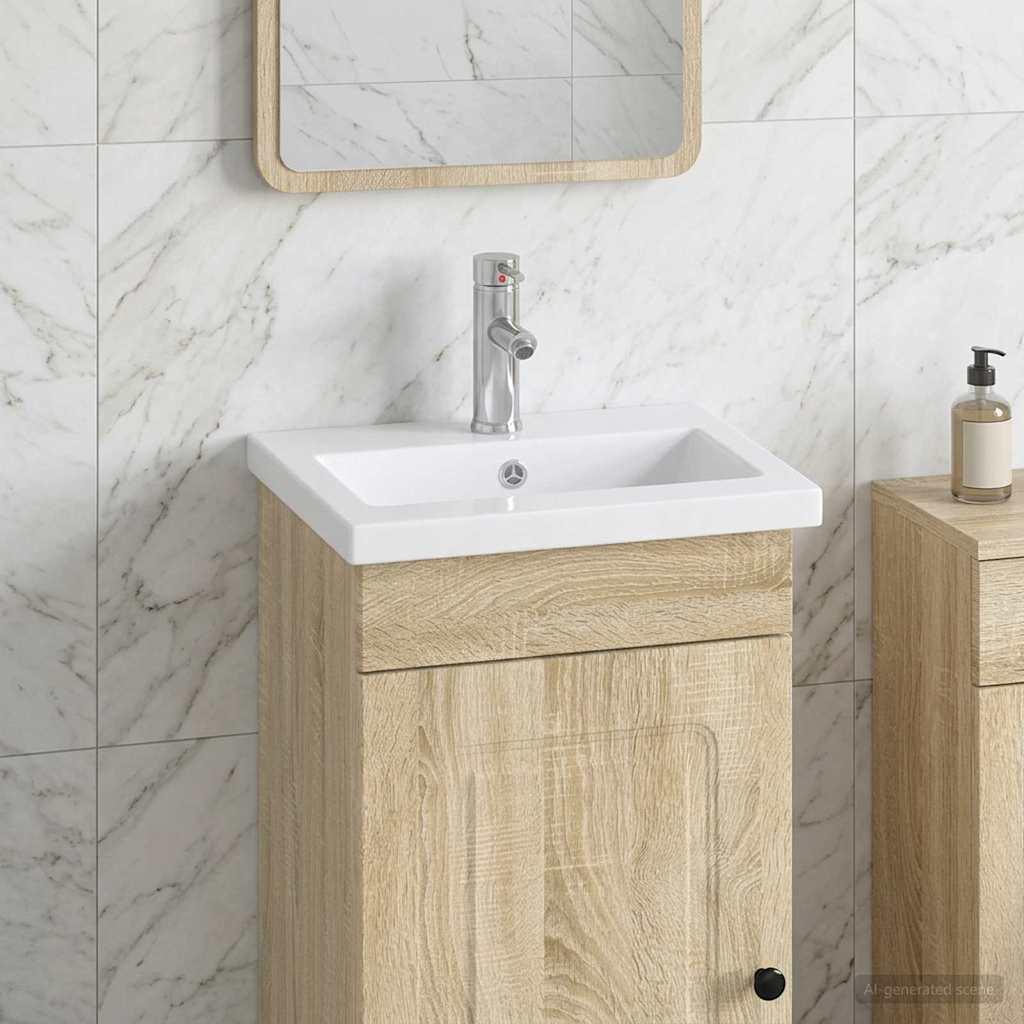 Lavabo de baño con grifo y desagüe Cromado