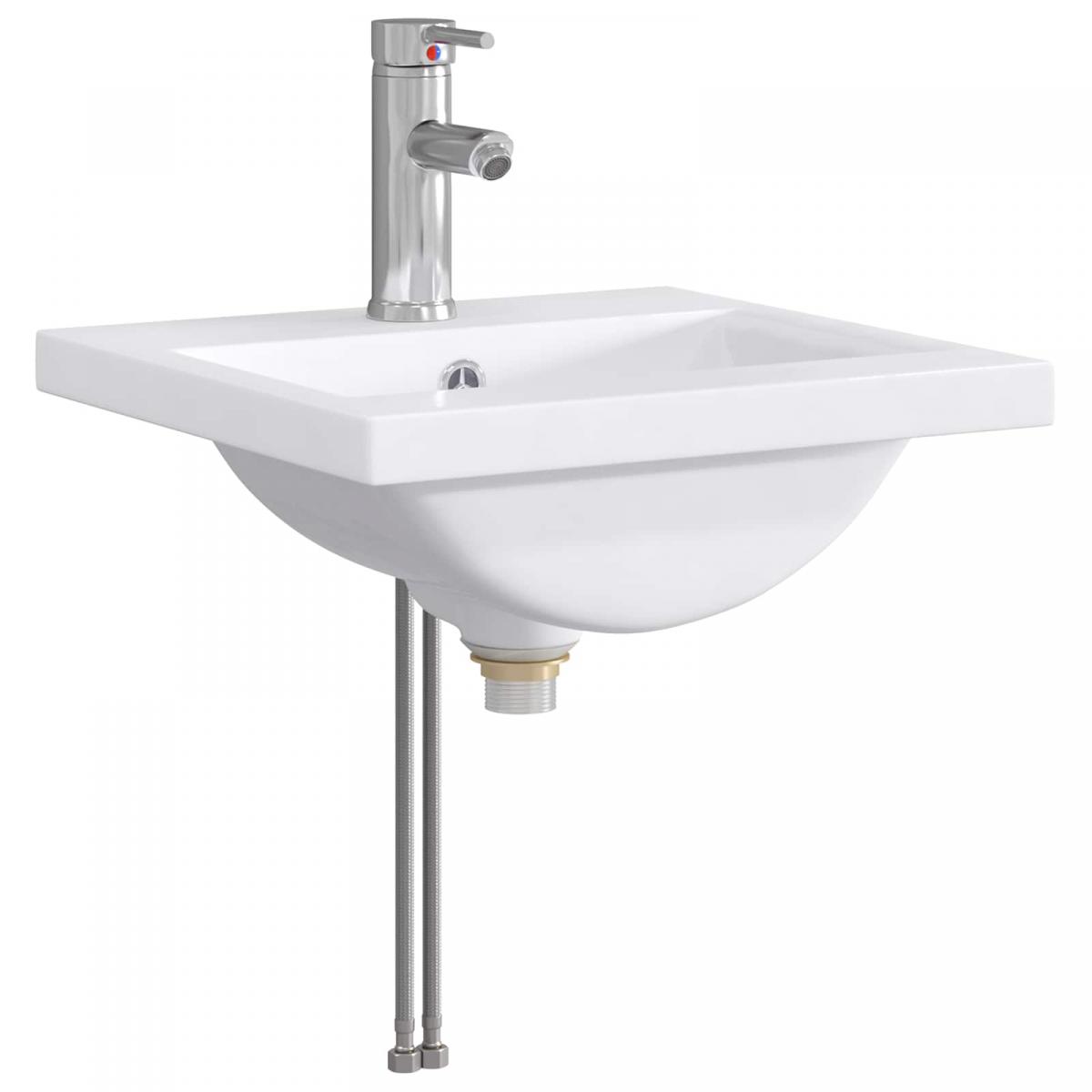 Lavabo de baño con grifo y desagüe Cromado
