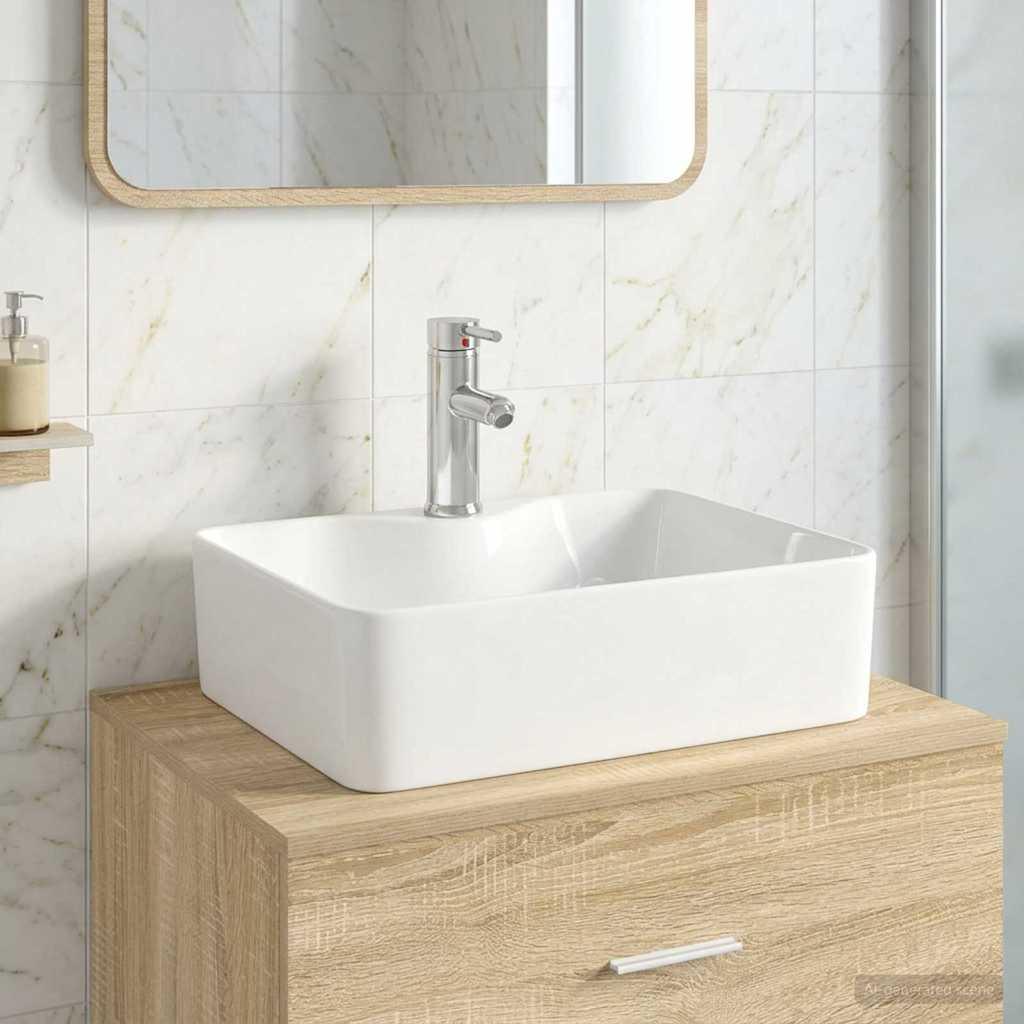 Lavabo de baño con grifo y desagüe Cromado