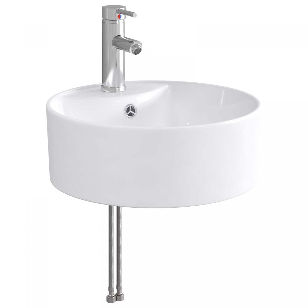 Lavabo de baño con grifo y desagüe Cromado
