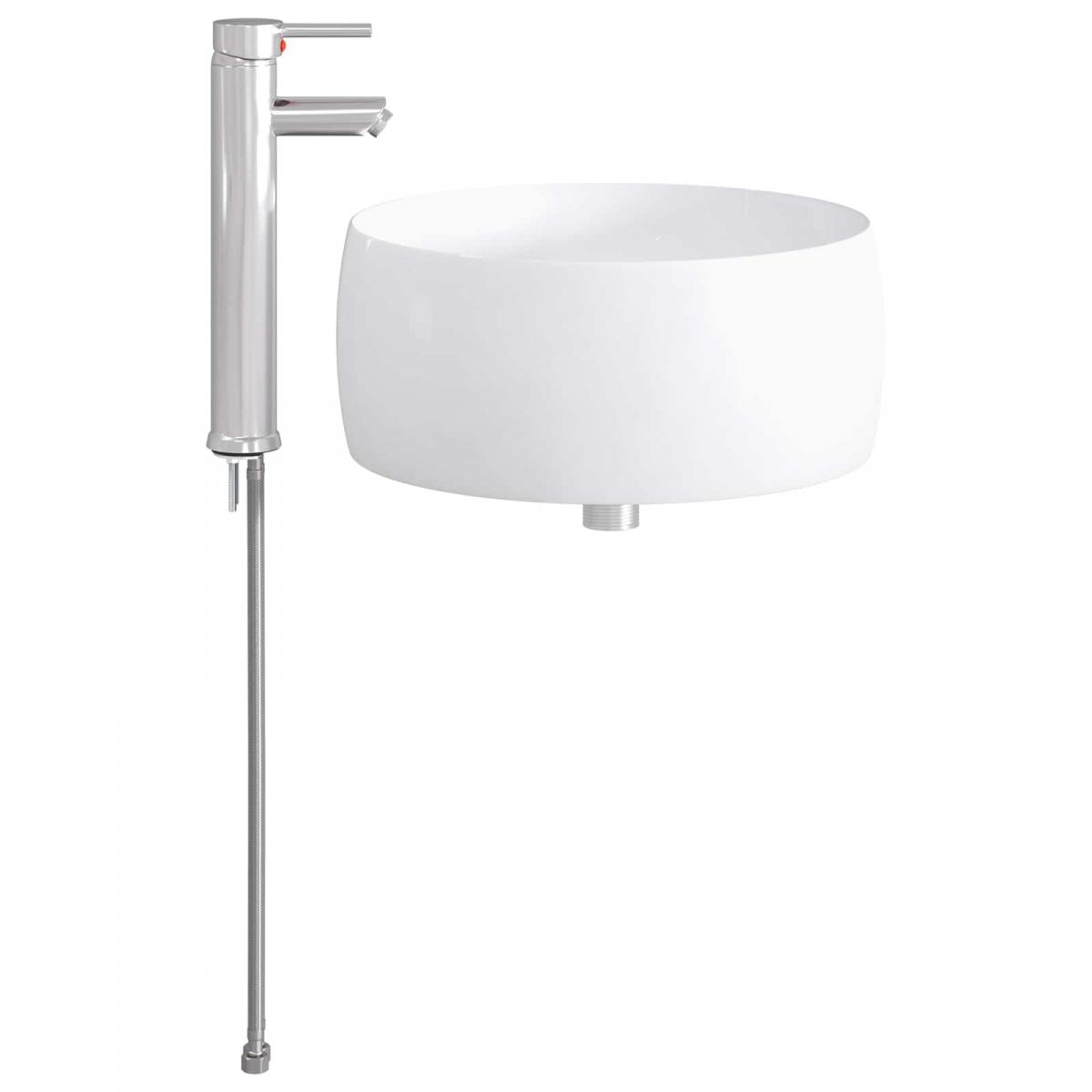 Lavabo de baño con grifo y desagüe Cromado