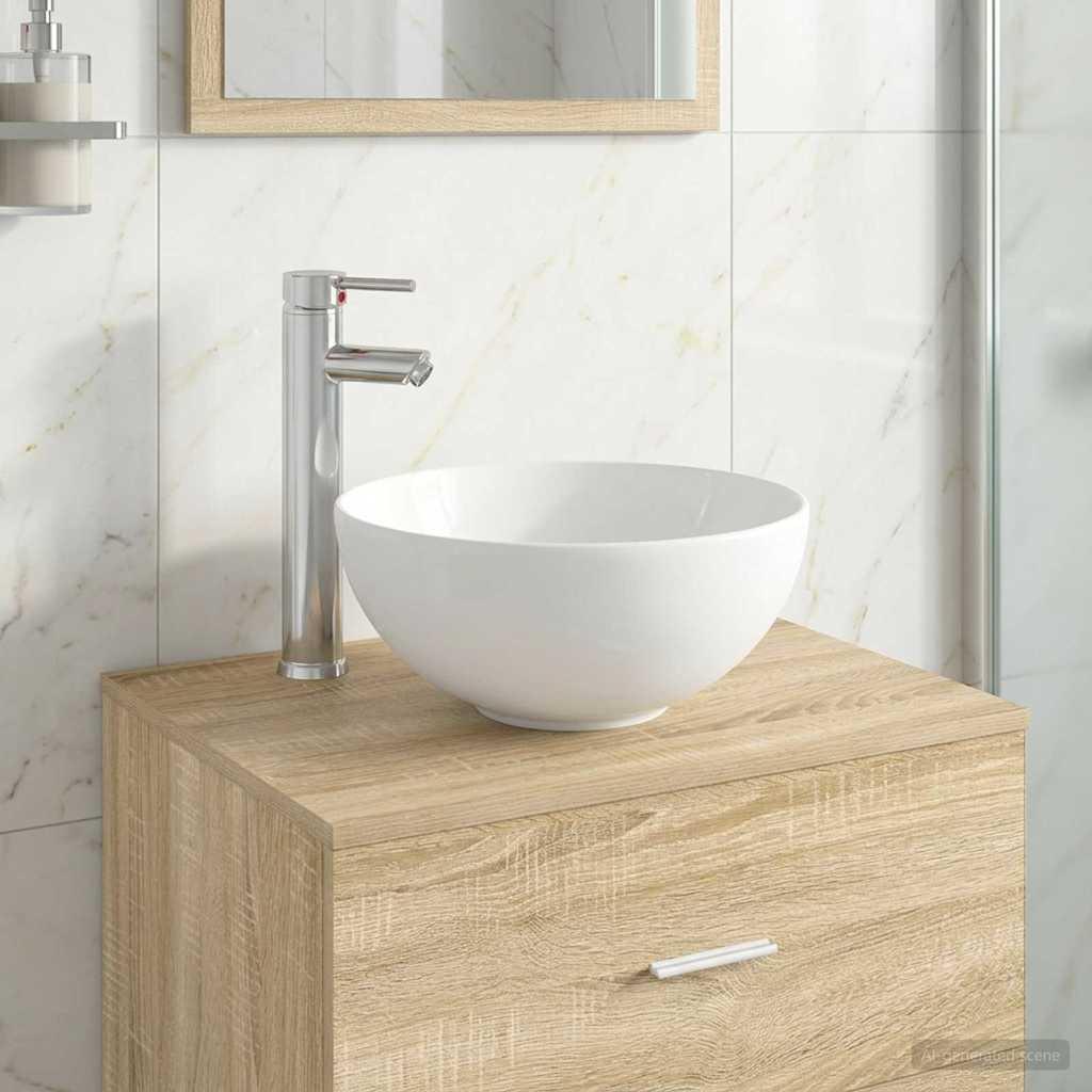 Lavabo de baño con grifo y desagüe Cromado